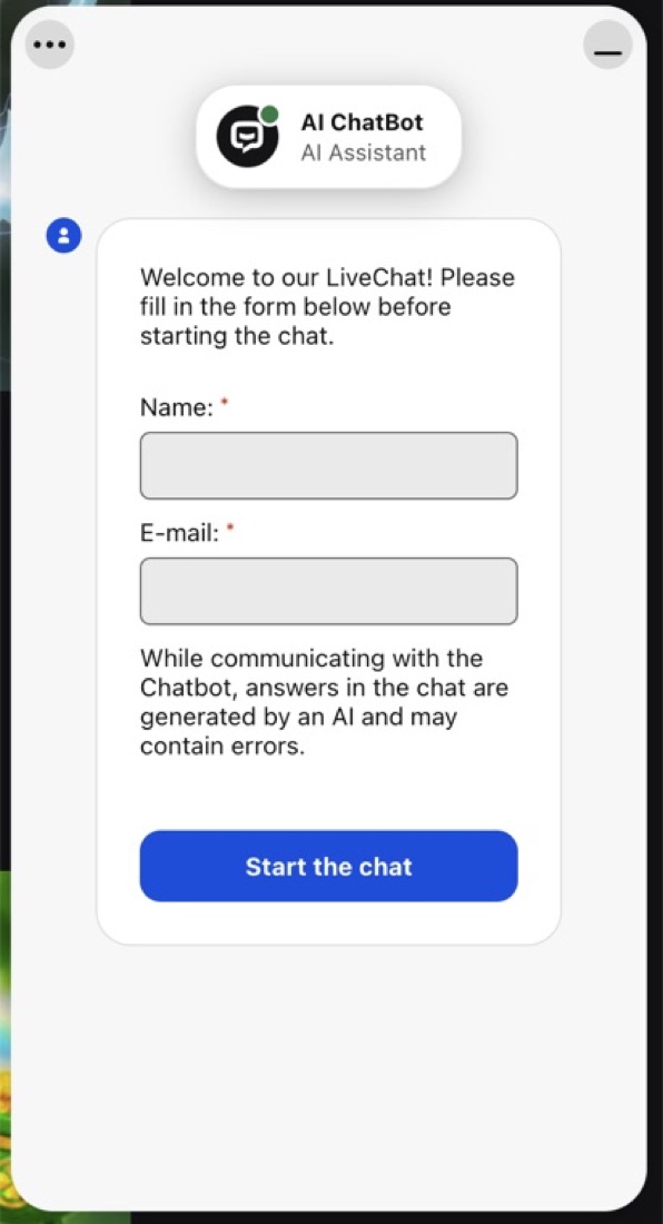 BetOnRed live chat support
